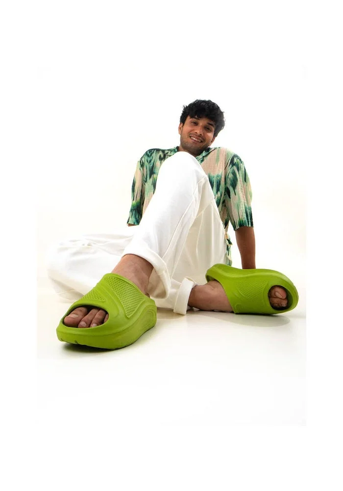Bacca Bucci Green Floats—Ultra Lightweight EVA Slides for Men | Best Price UAE